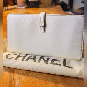 Chanel Coco Button Bifold Wallet